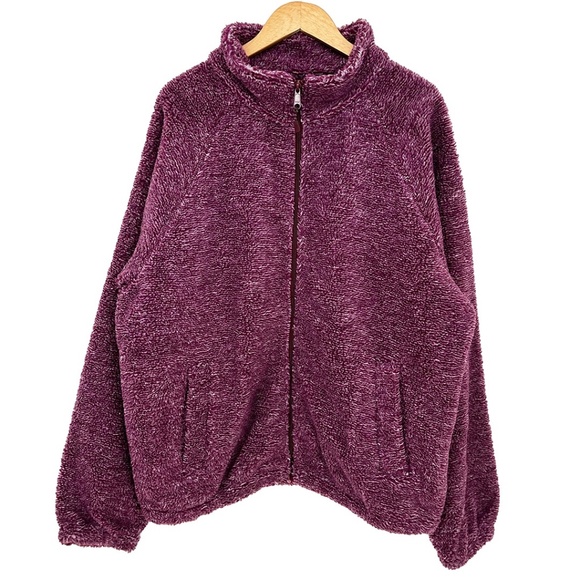 Urban Outfitters High Pile Fleece Mock Neck Full Zip Jacket Men's XL - Picture 1 of 11